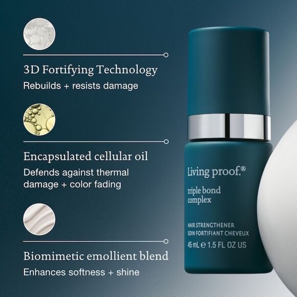 Living Proof Triple Bond Complex Leave-in Hair Treatment 1.5oz - Picture 2 of 9